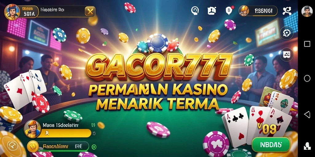 Tampilan menarik GACOR777 dengan gameplay Kasino yang seru.