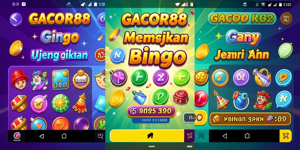 Tangkapan layar menunjukkan gameplay seru bingo di GACOR88.