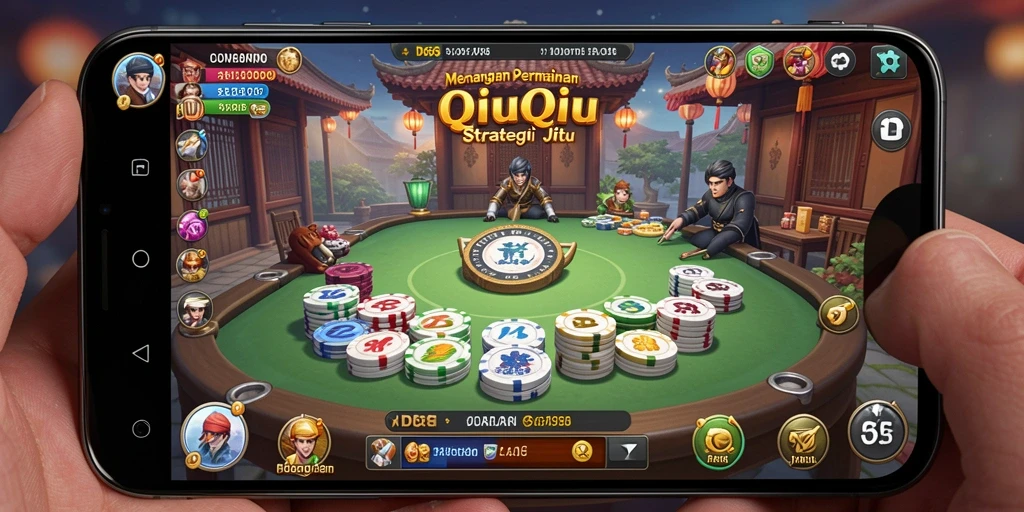 Tangkapan layar gameplay QiuQiu ID66 yang menarik dan kompetitif.