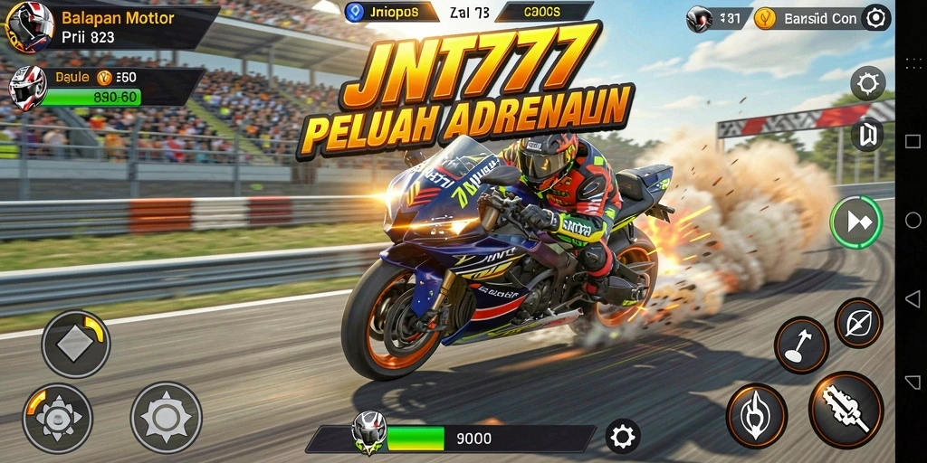 Tampilan gameplay JNT777 yang menantang dan seru.