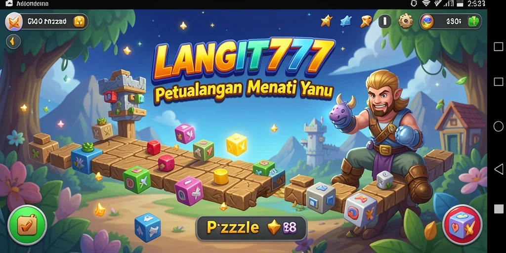 Tangkapan layar permainan LANGIT777 menampilkan teka-teki seru yang menantang.