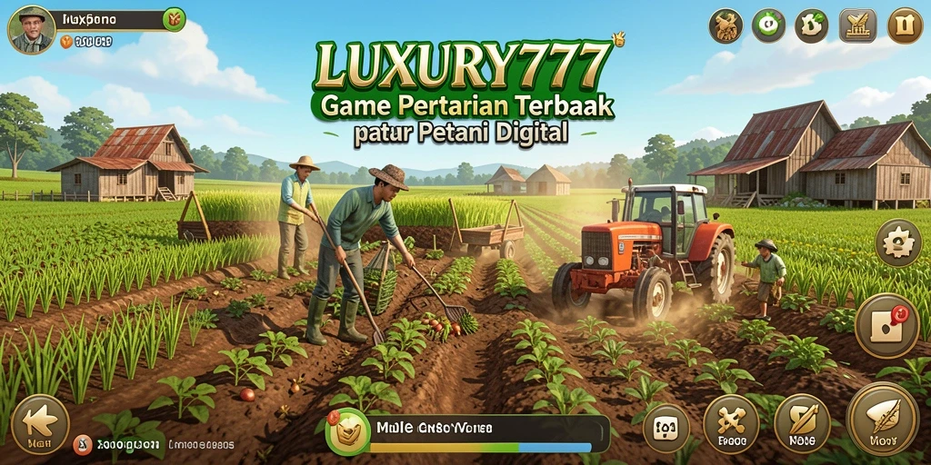 Gameplay menarik dari LUXURY777 saat bertani dan mengelola lahan.