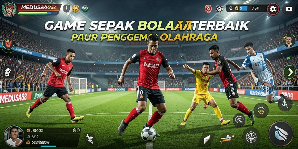 Tampilan gameplay menarik dalam game sepak bola MEDUSA88