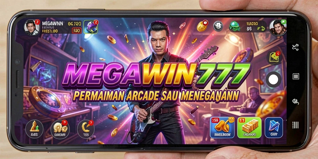 Tampilan menarik dari gameplay MEGAWIN777 dengan tantangan arcade.