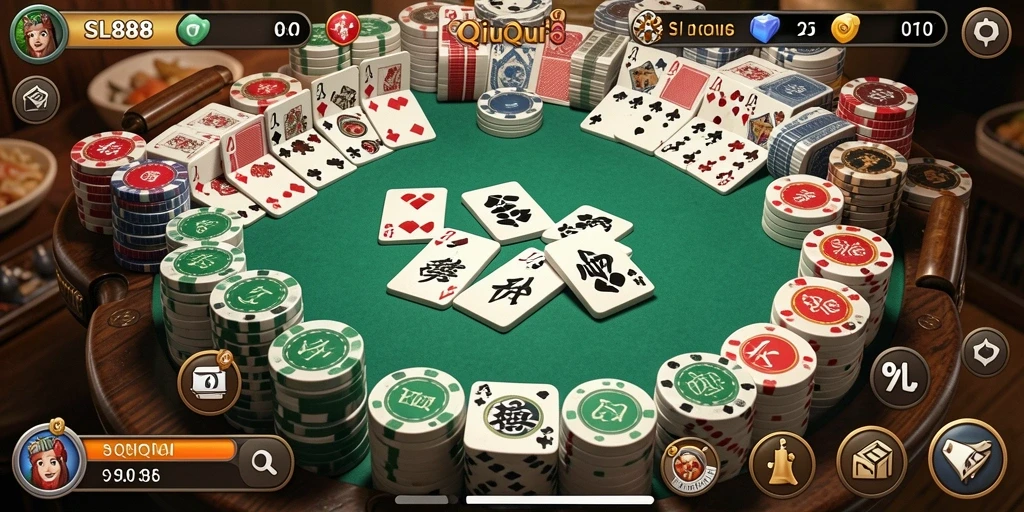 Tampilan gameplay QiuQiu yang seru dan menarik di SL888.